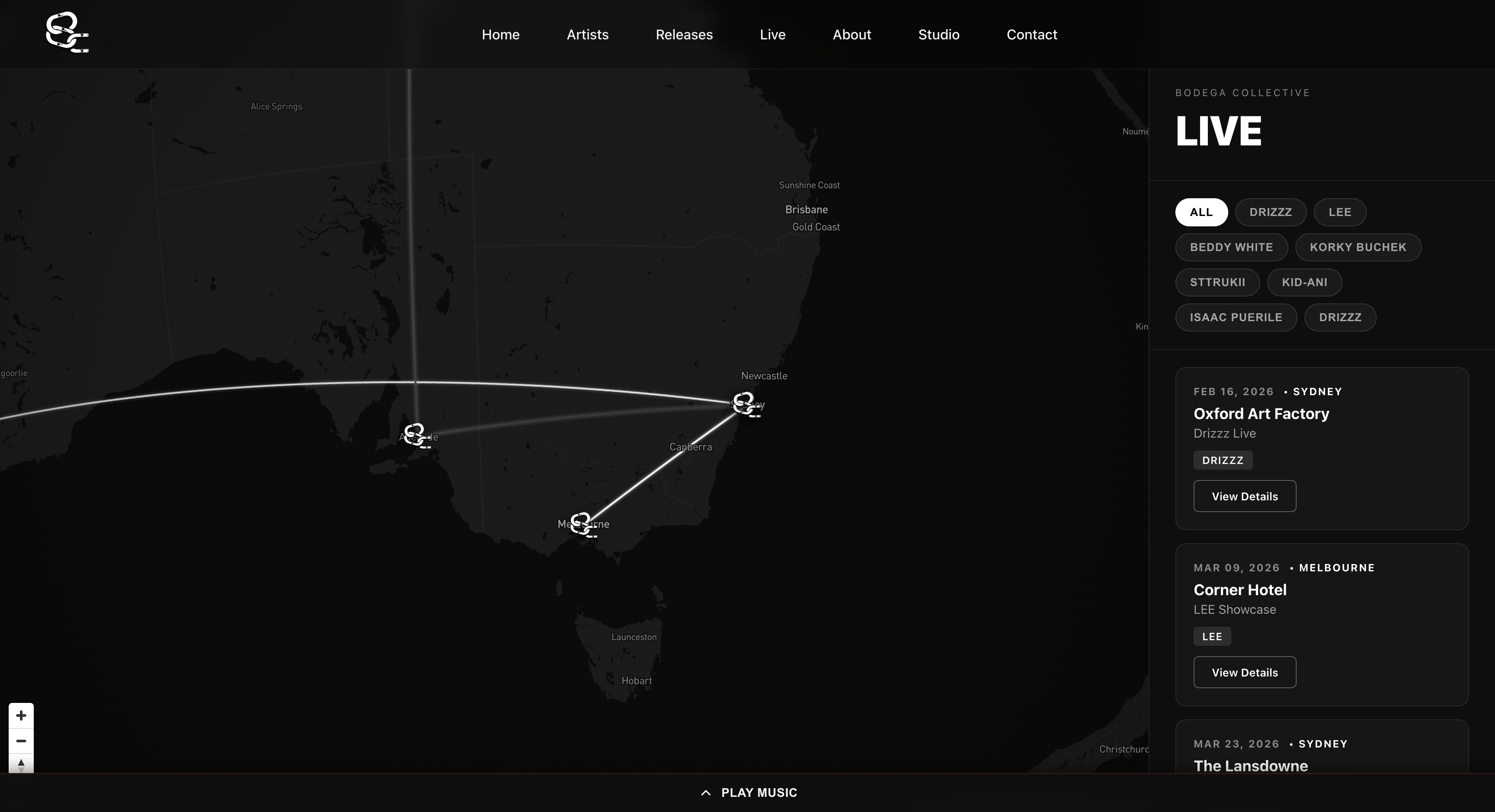 Interactive event map with Mapbox